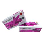 LUVA DESCARTÁVEL UNIGLOVES LATEX C/ PO PINK 100UNID CA 41033