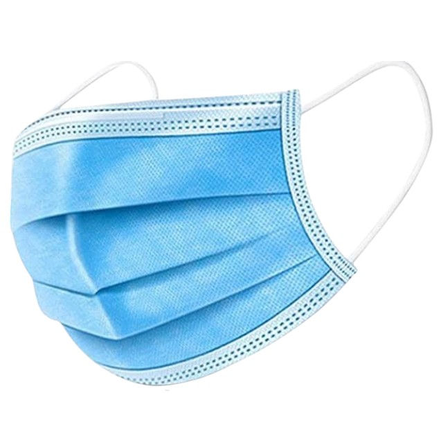 Kit Luva Nitrílica Azul -GG, Máscara Tripla e Touca TNT Azul - Imagem 4