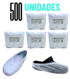 PROPE (SAPATILHA) DESCARTÁVEL TNT - BRANCO - 500 UNIDADES