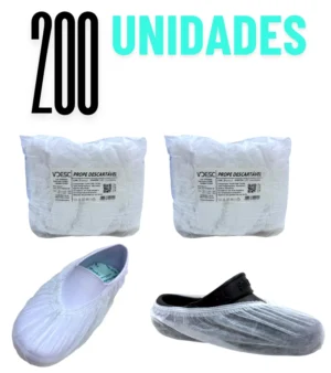 PROPE (SAPATILHA) DESCARTÁVEL TNT - BRANCO - 200 UNIDADES