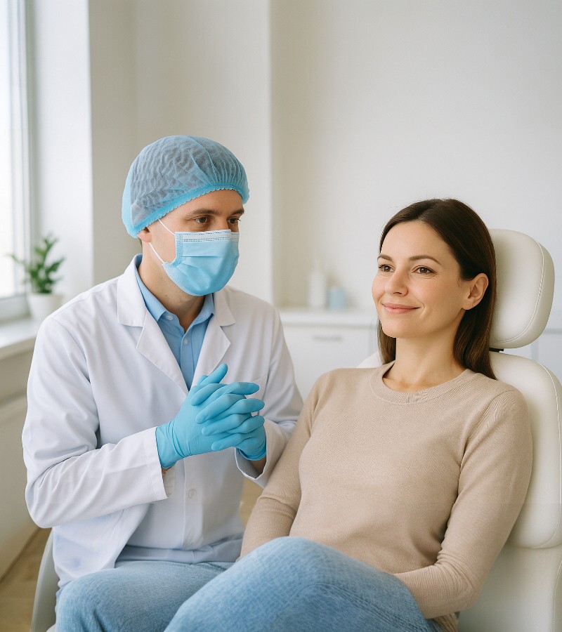 Kit Luva Nitrílica Azul -GG, Máscara Tripla e Touca TNT Azul - Imagem 7